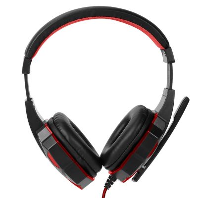 Inova Gaming Headsets Stereo Bass Over Ear Headphone W/led Light Earmuff W/ Mic 3.5Mm Plug Usb 6.89Ft Cord
