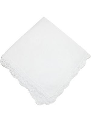 Ctm Women's Cotton Bonnie Lace Handkerchief