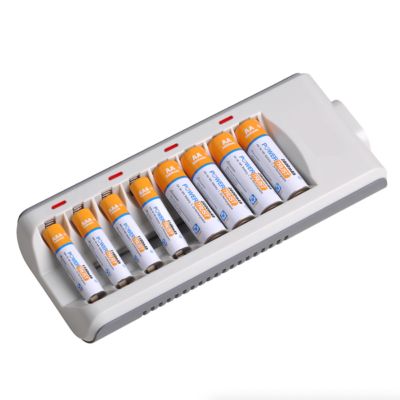 Ovadia Depot 8 Slot Battery Charger For Ni-Mh Ni-Cd Aa Aaa Rechargeable Batteries