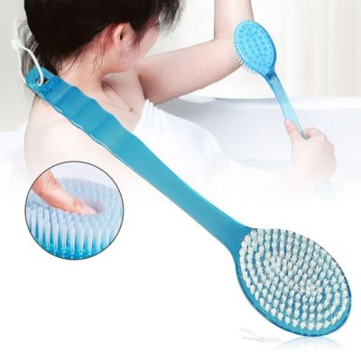 Kitcheniva Long Handle Bath Body Brush Soft Back - Green, 1 pc