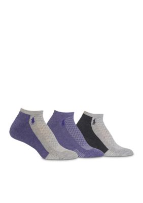 Polo Ralph Lauren Cushioned Contrast Sole Low Cut Mesh Socks | belk