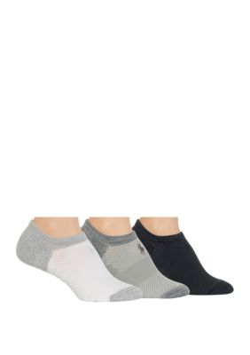 Polo Ralph Lauren Marled Microfiber High Cut Sock 3 Pack | belk