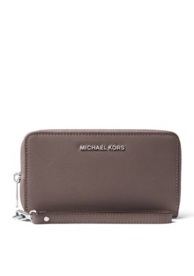 MICHAEL Michael Kors Jet Set Travel Large Saffiano Leather Smartphone Wristlet | belk