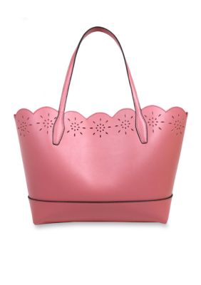 Crown & Ivy™ Madison Leather Scallop Perfect Tote | belk