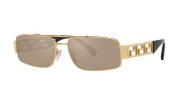 Versace Men's Ve2257 Sunglasses, Brown, Medium