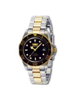 Invicta Mens Pro Diver Gq 8934 Gold Stainless-Steel Plated Japanese Quartz Dress Watch