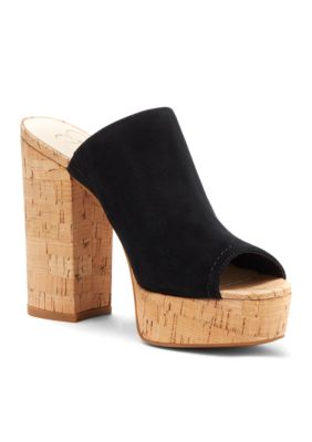 Jessica Simpson Giavanna Platform High Heel Cork Mule | belk