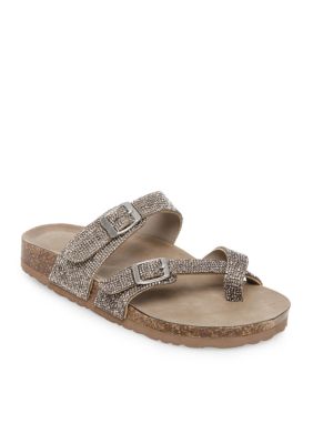 Madden Girl Toe Ring Footbed Glitter Sandals | belk