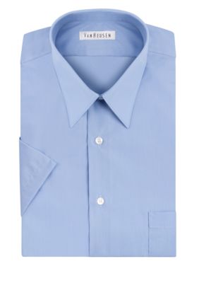 Van Heusen Big & Tall Short Sleeve Wrinkle-Free Poplin Dress Shirt | belk