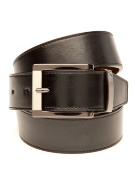 SHARLOVY Genuine Leather Belts for Men Dress 2 Pack- Cowhide