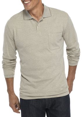 Saddlebred® Long Sleeve Box Polo Shirt | belk