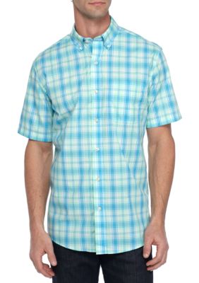 Saddlebred® Short Sleeve Wrinkle Free Woven Shirt | belk