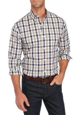 Saddlebred® Long Sleeve Tailored Stretch Oxford Shirt | belk
