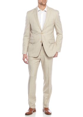 MICHAEL Michael Kors Light Tan Plaid Suit | belk