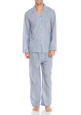 Saddlebred® Long Sleeve Striped Pajama Set | belk