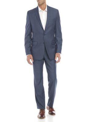 Calvin Klein Blue Plain Suit | belk