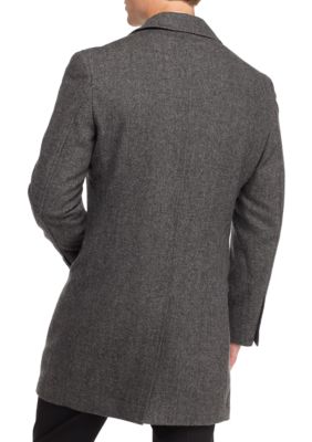 Calvin Klein Slim Fit Minneapolis Herringbone Wool Coat | belk