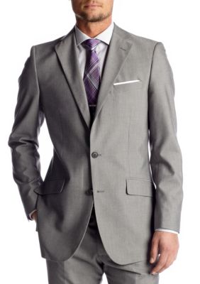 Madison Slim-Fit Light Gray Suit Separate Coat | belk