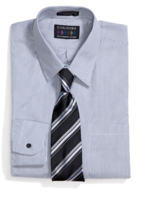Alexander Julian Dress Shirt & Tie Boxed Set | Belk