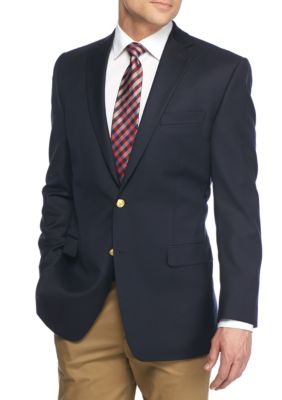 Lauren Ralph Lauren Classic Fit Navy Total Comfort Blazer | belk