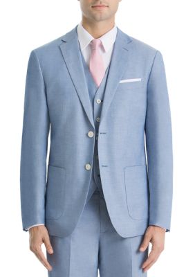 Lauren Ralph Lauren Light Blue Chambray Cotton Suit Separate Coat | belk