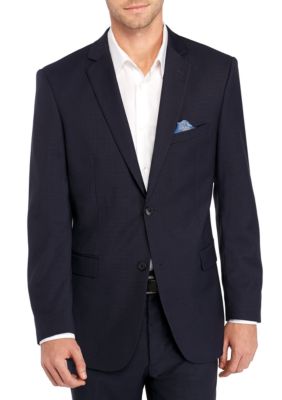 Adolfo Check Micro Tech Modern Fit Suit Jacket | belk