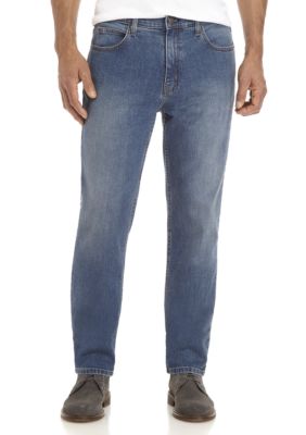 Saddlebred® Stretch Tapered Fit 5-Pocket Jeans | belk