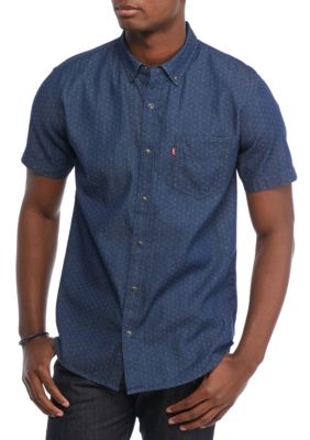 Levi's® Short Sleeve Cayman Dobby Denim Shirt | belk