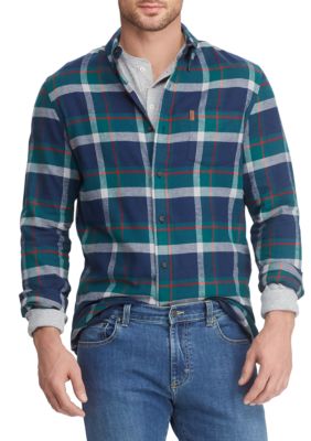 Chaps Men's Plaid Flannel Long Sleeve Shirt | belk