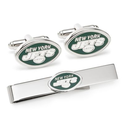 Men's Nfl New York Jets Cufflinks & Tie Bar Gift Set