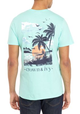 Crown & Ivy™ Palm Sunset Graphic T Shirt | belk