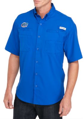 Columbia Men's Royal Florida Gators Bonehead Button-Up Shirt - Macy's