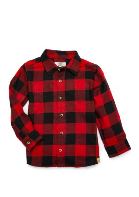 TRUE CRAFT Toddler Boys Flannel Button Down Shirt | belk