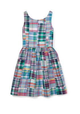 Ralph Lauren Childrenswear Girls 7-16 Patchwork Cotton Madras Dress | belk