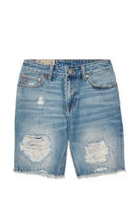 Ralph Lauren Childrenswear Distressed Cutoff Denim Shorts Boys 8-20 | belk