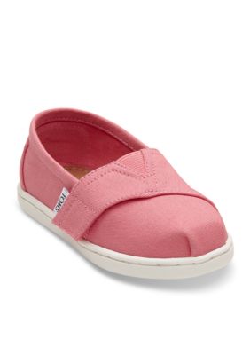 TOMS® Bubblegum Pink Canvas Tiny Toms Classics Shoe | belk