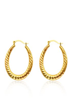 Belk & Co. 14k Yellow Gold Hoop Earrings | belk