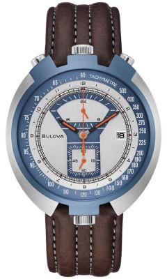 Bulova Parking Meter Limited Edition Men's Brown Leather Strap Watch, 43Mm