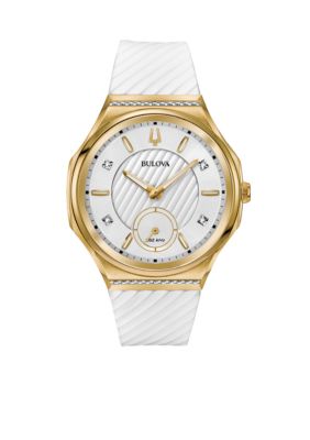 Bulova Women's Gold-Tone Curv Watch