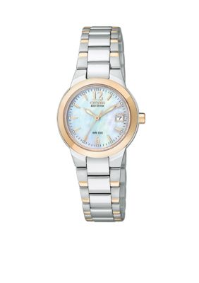 Citizen Eco-Drive Women's Silhouette With Mother Of Pearl Watch