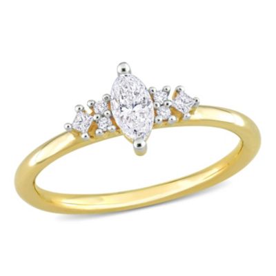 Belk & Co 3/8 Ct.t.w. Diamond Ring In 14K Yellow Gold