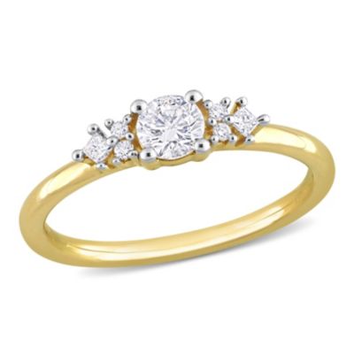 Belk & Co 3/8 Ct. T.w. Diamond Ring In 14K Yellow Gold
