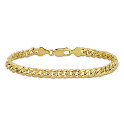 Belk & Co 6.15Mm Miami Cuban Link Chain Bracelet In 10K Yellow Gold