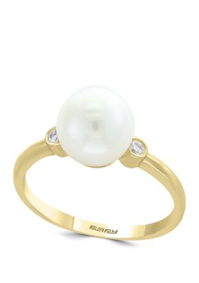 Effy® 14k Yellow Gold Emerald And Diamond Ring | belk