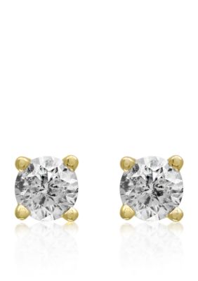 Effy 1/6 Ct. T.w. Classic Diamond Stud Earrings In 14K Yellow Gold