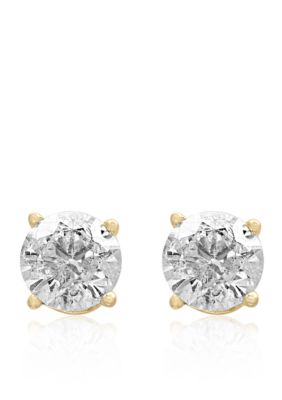 Effy 1/3 Ct. T.w. Diamond Stud Earrings In 14K Yellow Gold