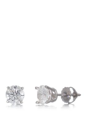 Effy 1.0 Ct. T.w. Classic Diamond Stud Earrings In 14K White Gold