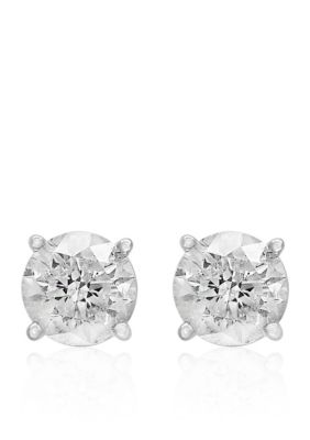 Effy 1.5 Ct. T.w. Classic Diamond Stud Earrings In 14K White Gold