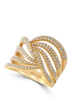 Effy 3/4 Ct. T.w. Diamond Ring In 14K Yellow Gold, 7 -  0607649533663