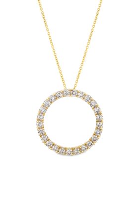 Belk & Co. 14K Yellow Gold Solid Glitter Necklace